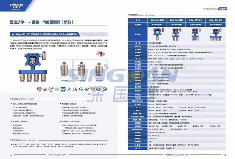 深國安2022氣體檢測儀新版畫冊